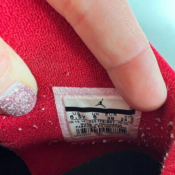 Nike Air Jordan 10 Retro Bulls Over Broadway Boys Red Sneakers 6.5 705179-601 - Picture 10 of 10